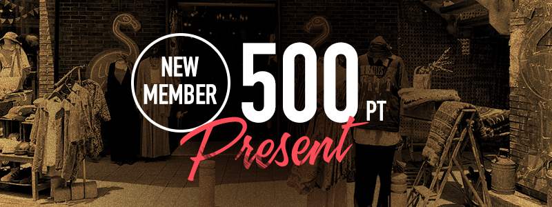 フラミンゴオンラインストアは新規会員登録で500ポイントプレゼント