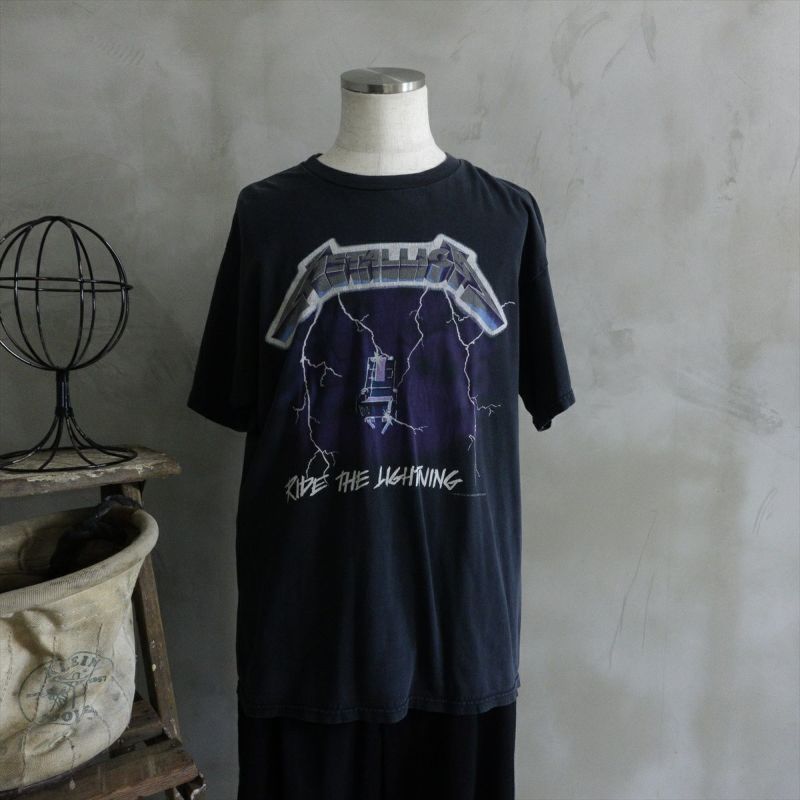 メタリカ オフィシャル ライドザライトニング Tシャツ バンドTシャツ バンT メタリカ・METALLICA・RIDE THE LIGHTNING TRACKS・Tシャツ