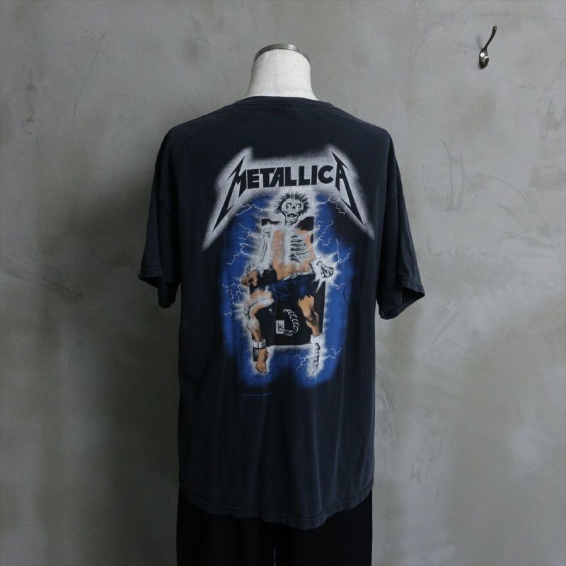 90s メタリカ METALLICA 電気椅子 ライトニング Tシャツ