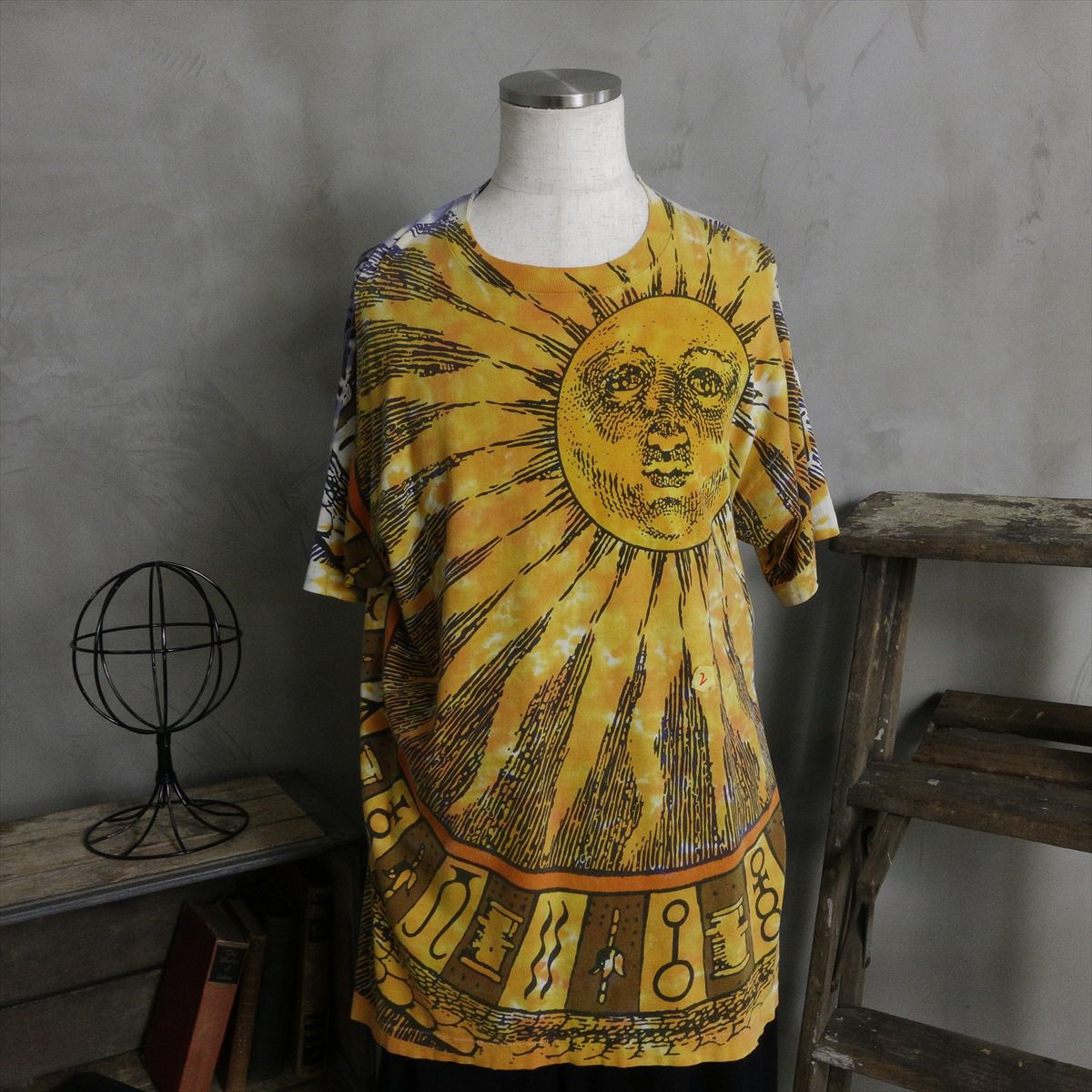 古着 90s LIQUID BLUE リキッドブルー Sun&Moon Tシャツ | Flamingo 
