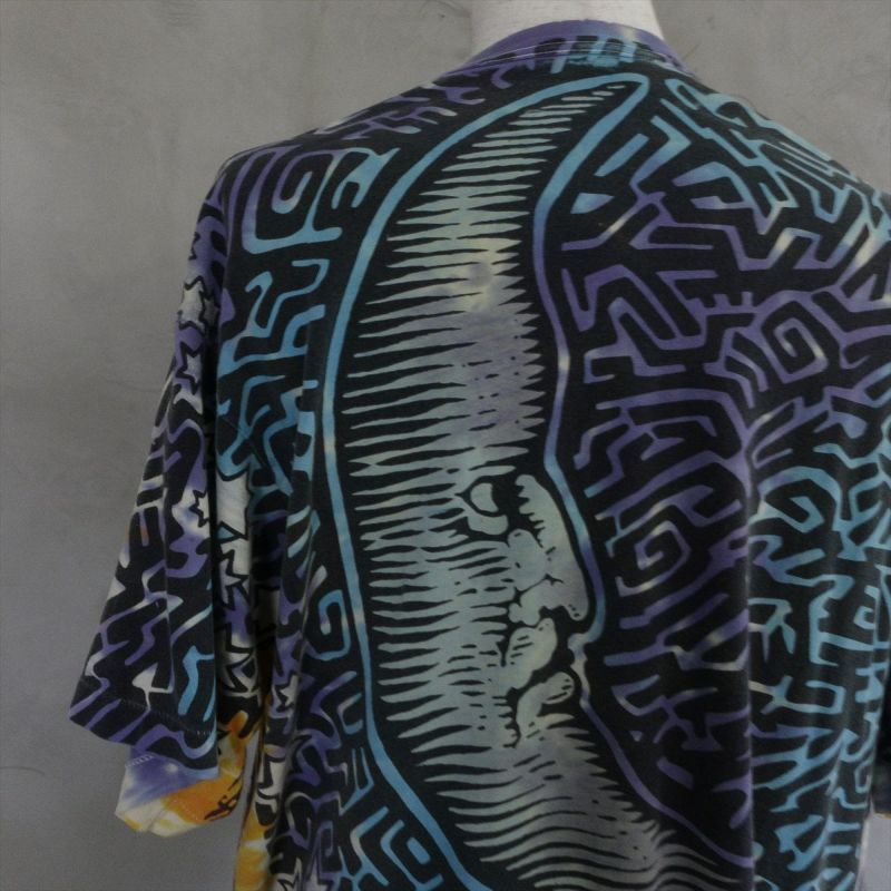 古着 90s LIQUID BLUE リキッドブルー Sun&Moon Tシャツ