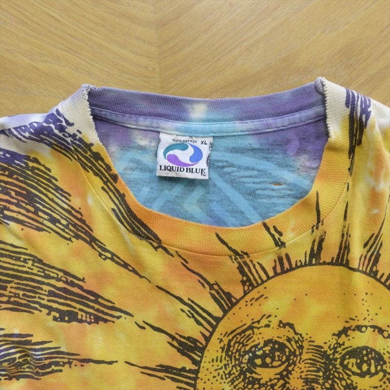 古着 90s LIQUID BLUE リキッドブルー Sun&Moon Tシャツ