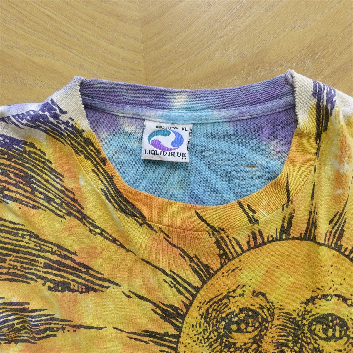 古着 90s LIQUID BLUE リキッドブルー Sun&Moon Tシャツ | Flamingo  