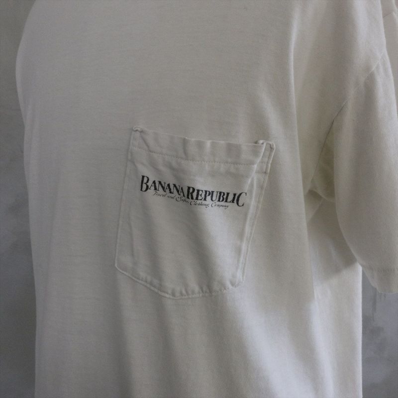 古着 80s BANANA REPUBLIC バナナリパブリック ポケットTシャツ