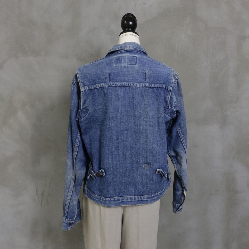古着 40s VINTAGE Wrangler 111 MJ デニムジャケット 縦ベル