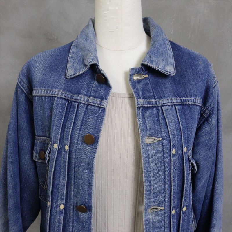 古着 40s VINTAGE Wrangler 111 MJ デニムジャケット 縦ベル