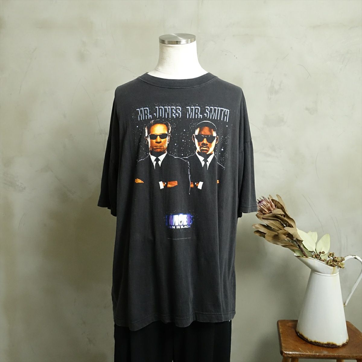古着 90s メンインブラック Men in Black MIB プリントTシャツ 