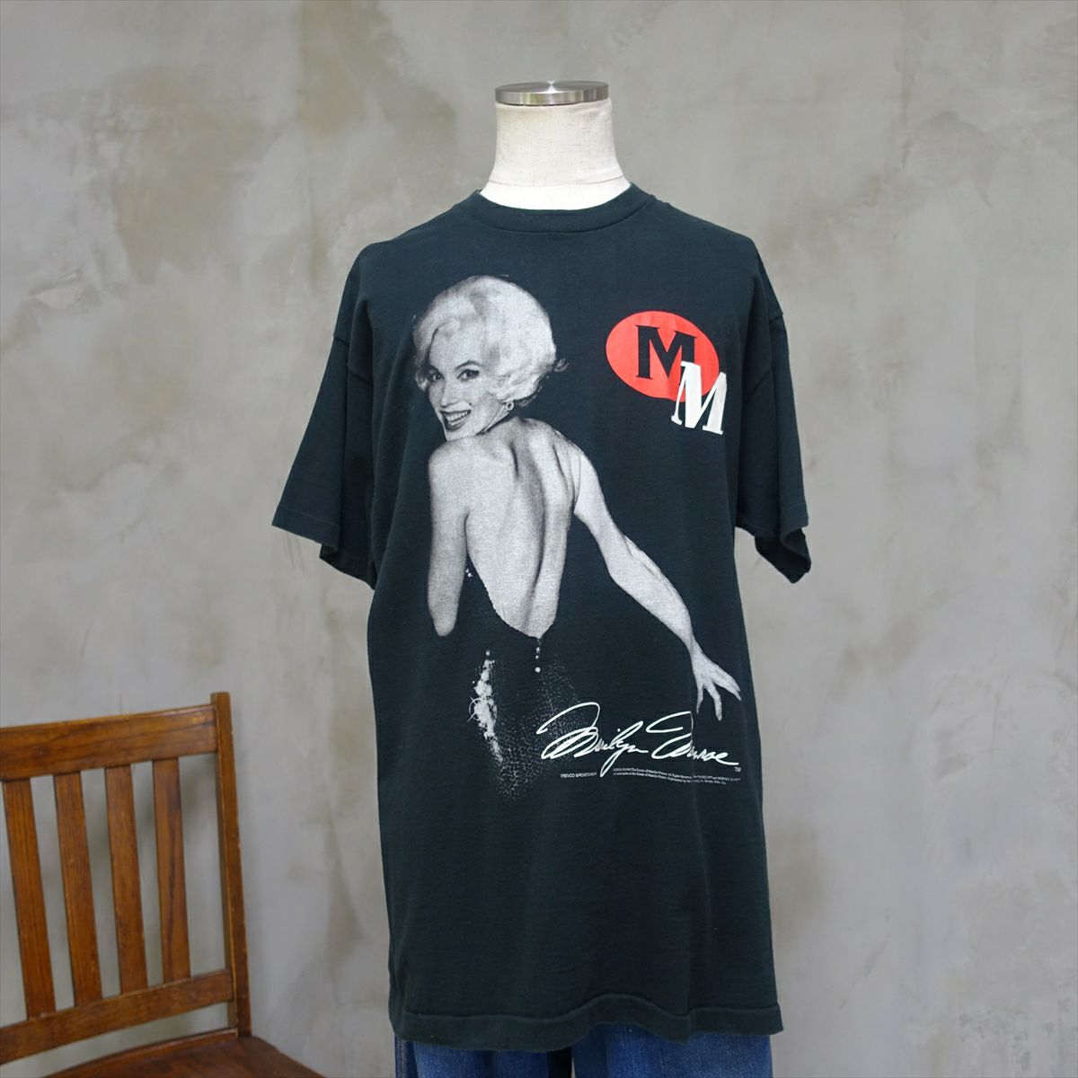 サイズ:L 90s MARILYN MONROE 1991 MONOCHRO ? 【防風】 マリリン 