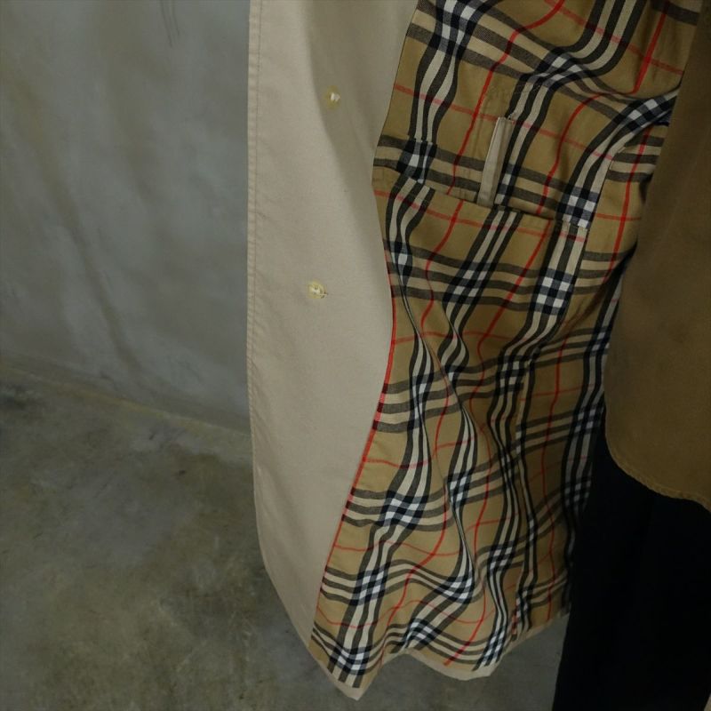 古着 90s BURBERRY バーバリー トレンチコート シングル