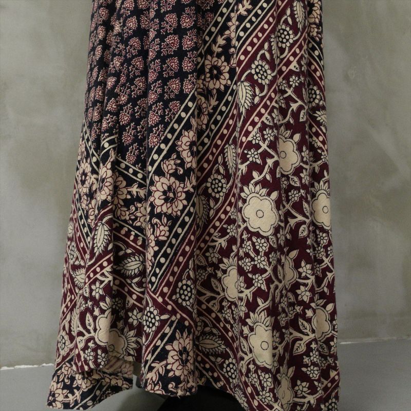 古着 70s VINTAGE 総柄 インド綿 ワンピース | Flamingo Online