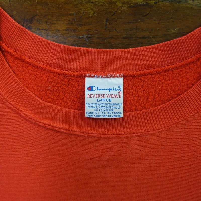 90s Champion Reverse Weave USA製　オレンジ青目 90s Champion Reverse Weave USA製 オレンジ青目 - メルカリ