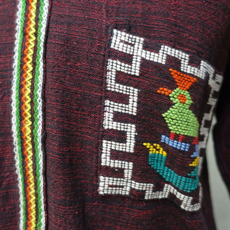 古着 80s GUATEMALA グアテマラシャツ 刺繍 民族