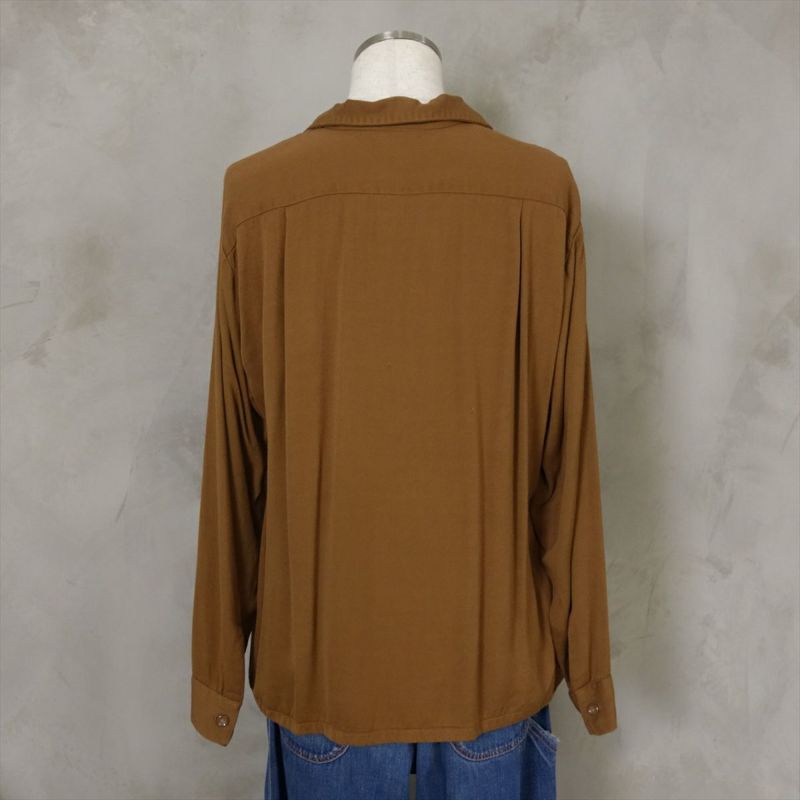 古着 50s ボックス長袖シャツ ピルグリム レーヨン | Flamingo
