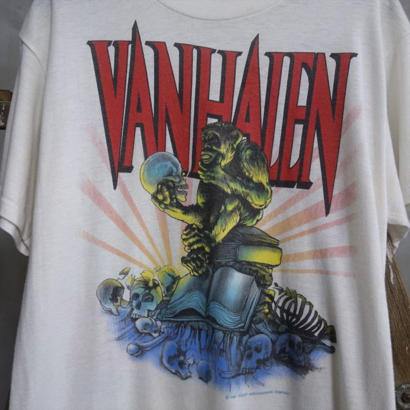 travis scott着用 Van Halen ヴァンヘイレン1988年製 - Tシャツ