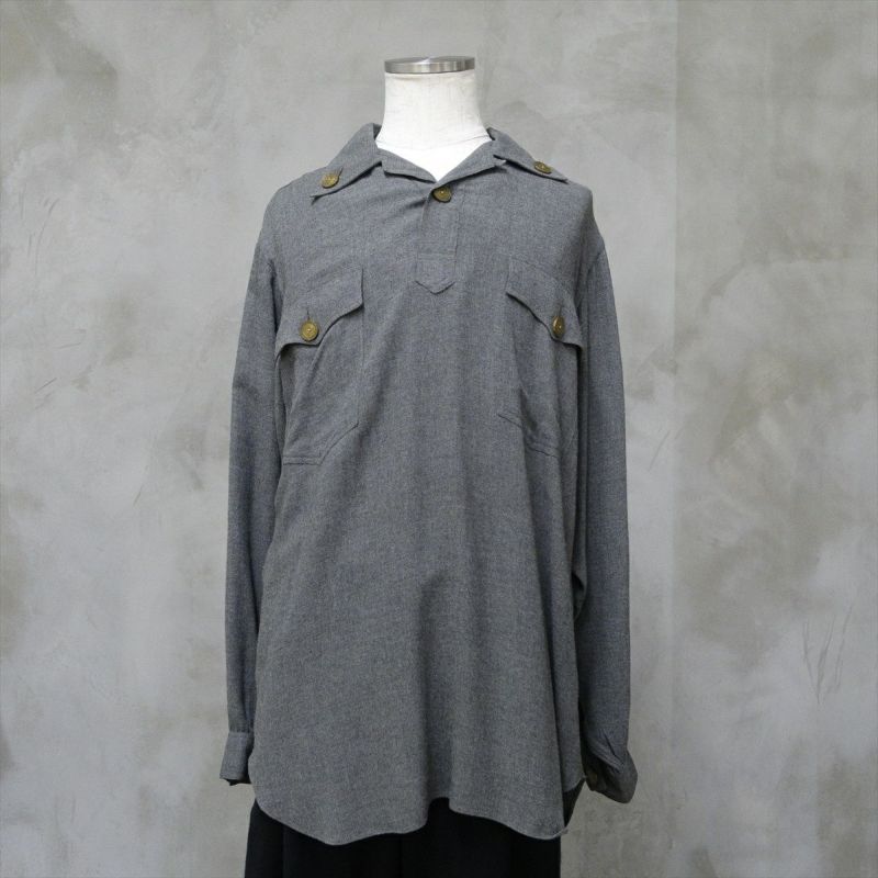 50s プルオーバーシャツ ヴィンテージ DEAD STOCK】50s Swedish Army Pull Over Shirts スウェーデン軍