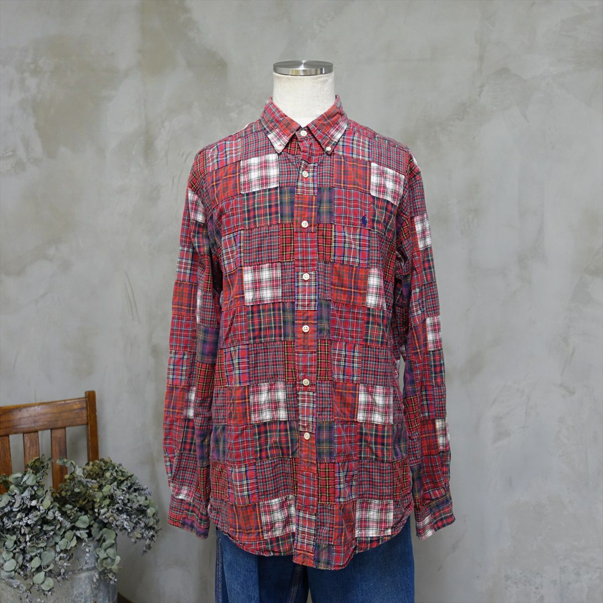 古着のラルフローレンのシャツ