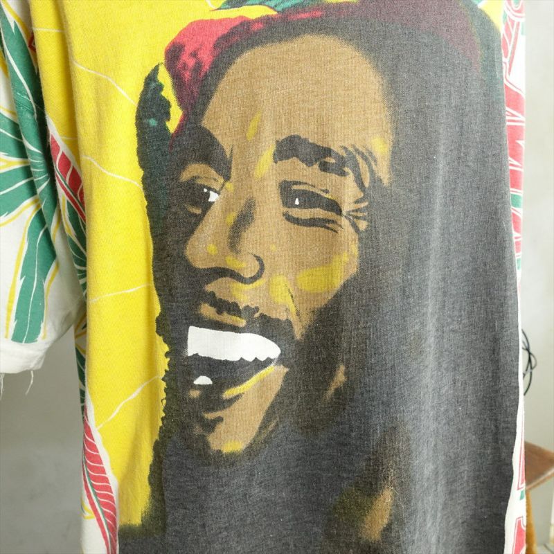 古着 90s BOB MARLEY 総柄Tシャツ