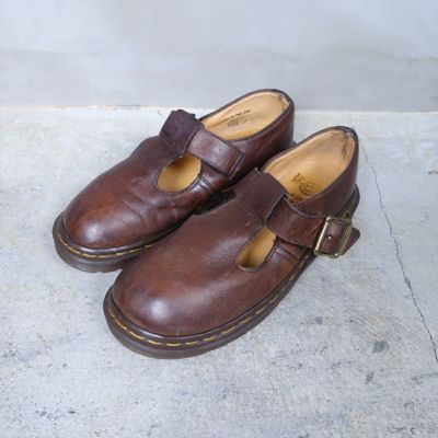 USED ドクターマーチン DrMartens レザー ストラップシューズ ブラウン