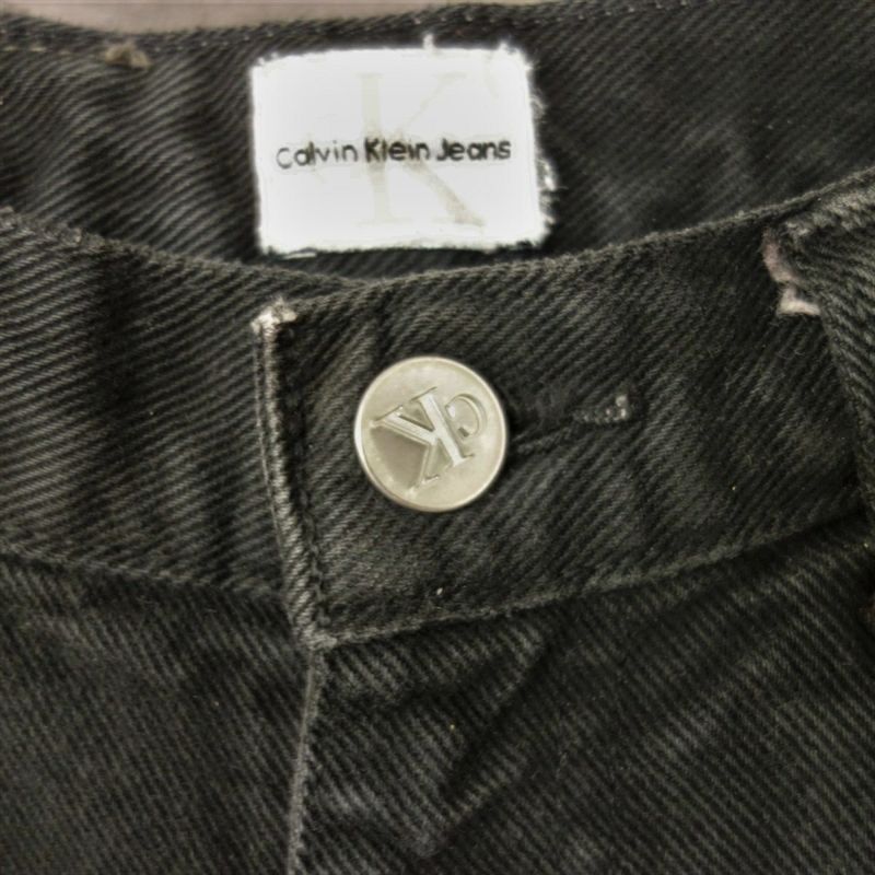 古着 90s カルバンクライン CalvinKlein ブラックデニムパンツ