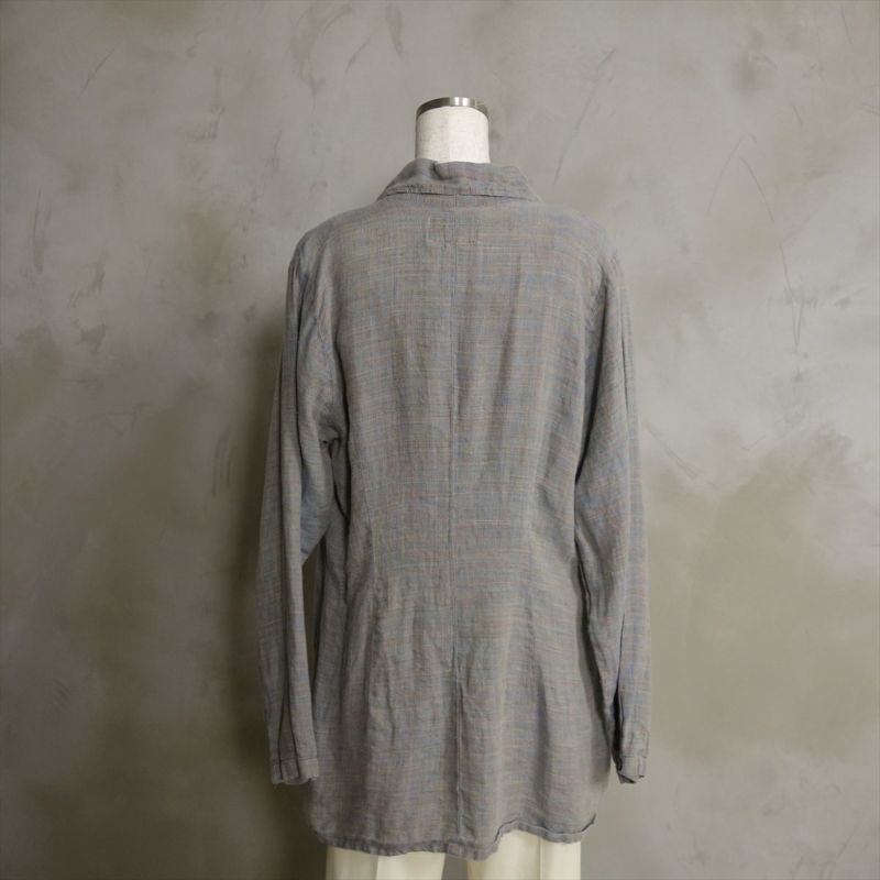 FLAX フラックス【F】リネンシャツ 入手困難 長袖 ブラック 90's