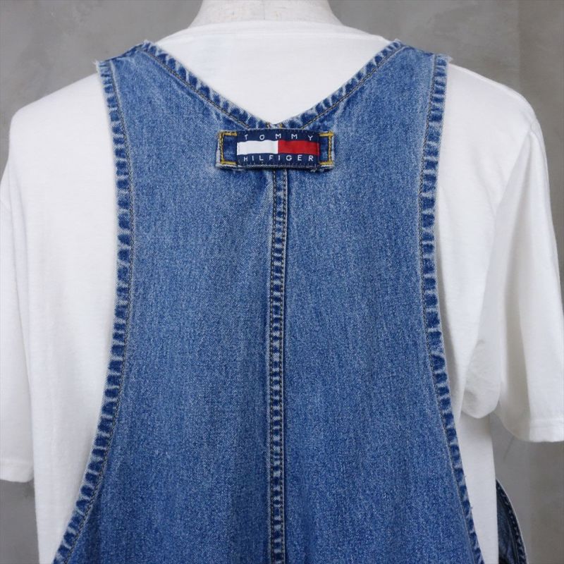 古着 トミーヒルフィガー TOMMY HILFIGER デニムオーバーオール