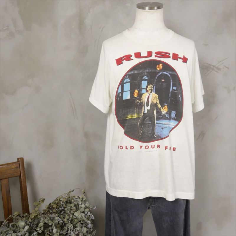 90年代 RUSH ラッシュ a fare well to kings バンドTシャツ バンT メンズL ヴィンテージ /evb002313
