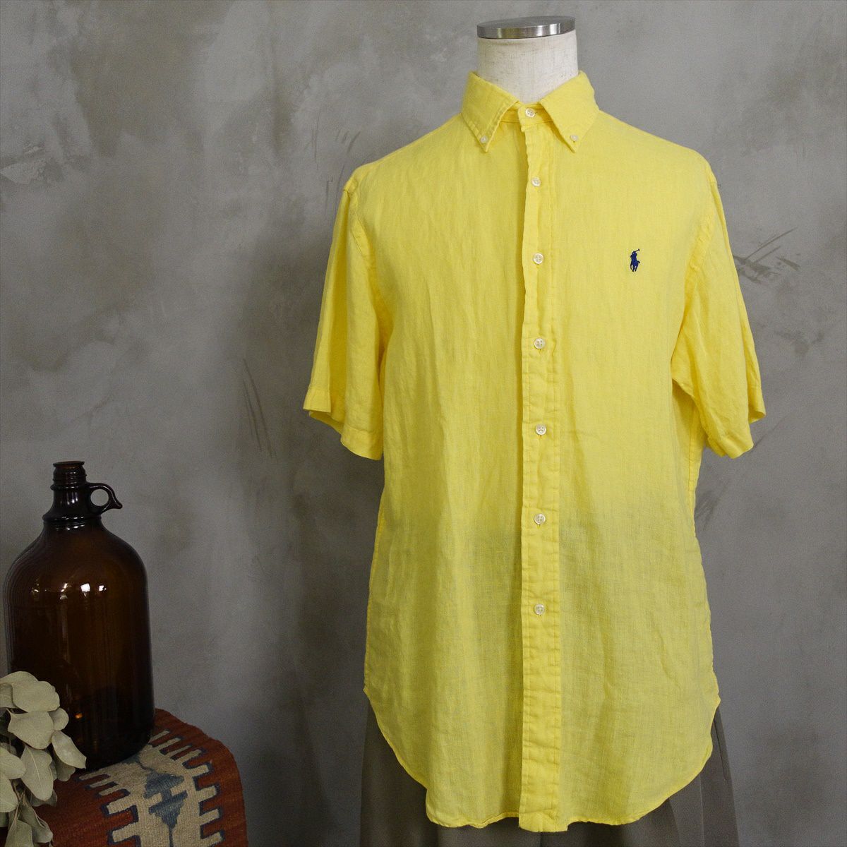 古着のラルフローレンリネンシャツ