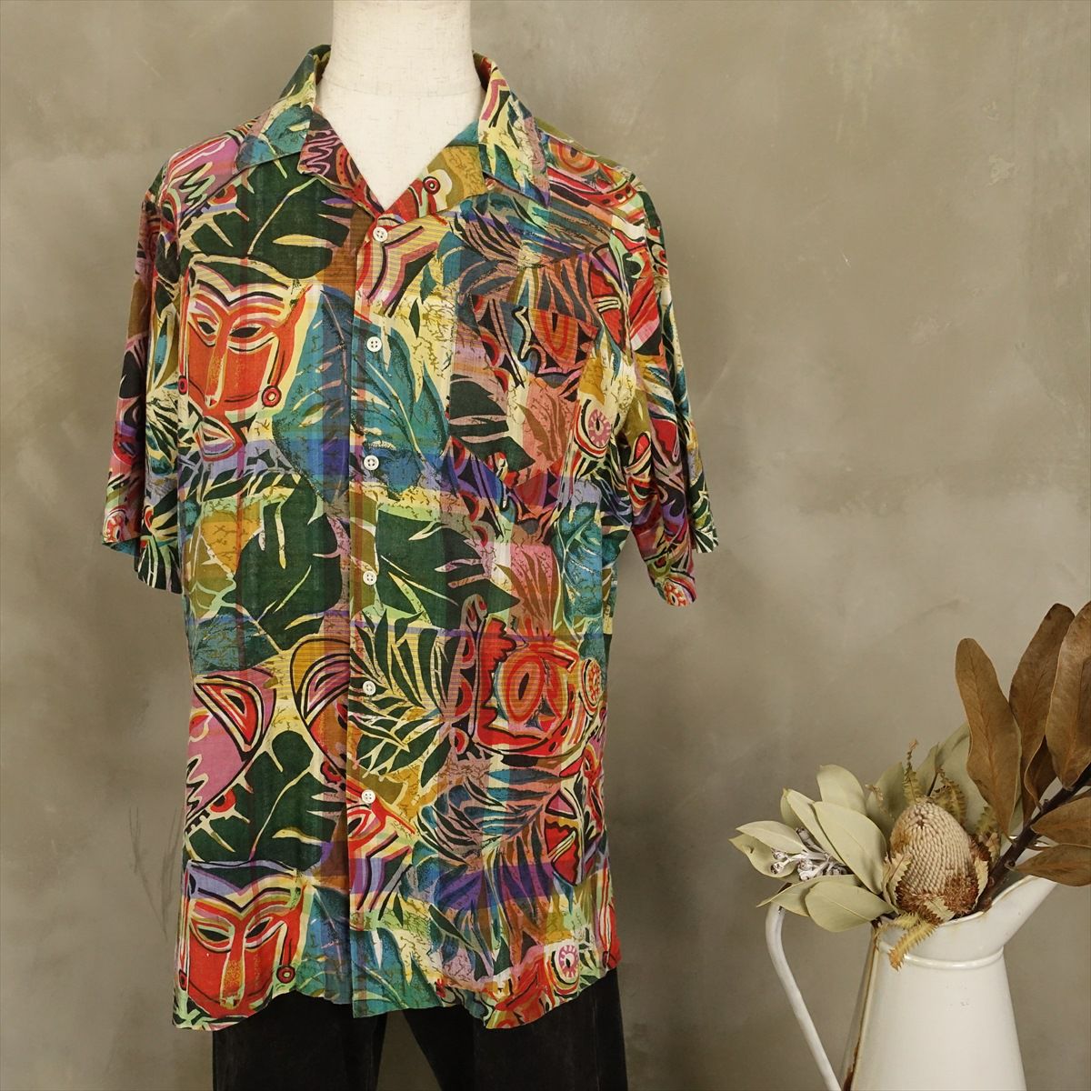 古着のラルフローレンアロハシャツ