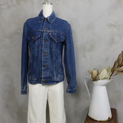古着 リーバイス Levis デニムジャケット ブラックデニム G