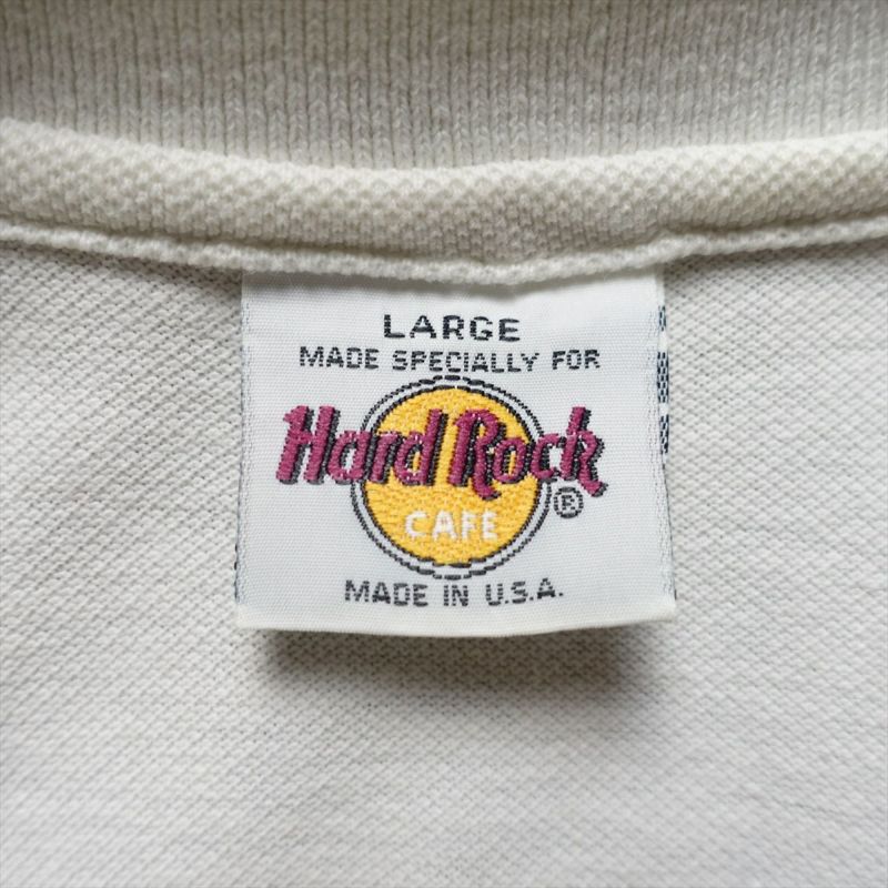 Hard Rock Cafe ポロシャツ XS ホワイト 送料無料』Hard rock cafe ハードロックカフェ ビッグサイズ