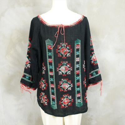 古着 80s GUATEMALA グアテマラシャツ 刺繍 民族 | Flamingo