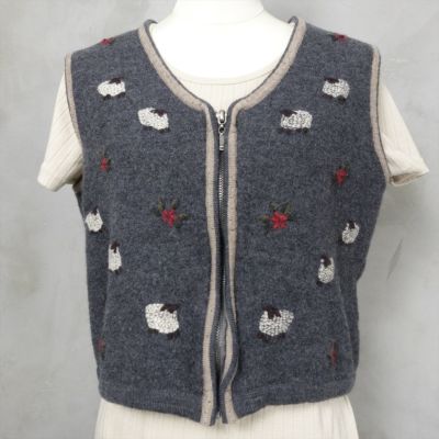 古着 SUSAN BRISTOL 花柄 ニットベスト | Flamingo Online 古着屋