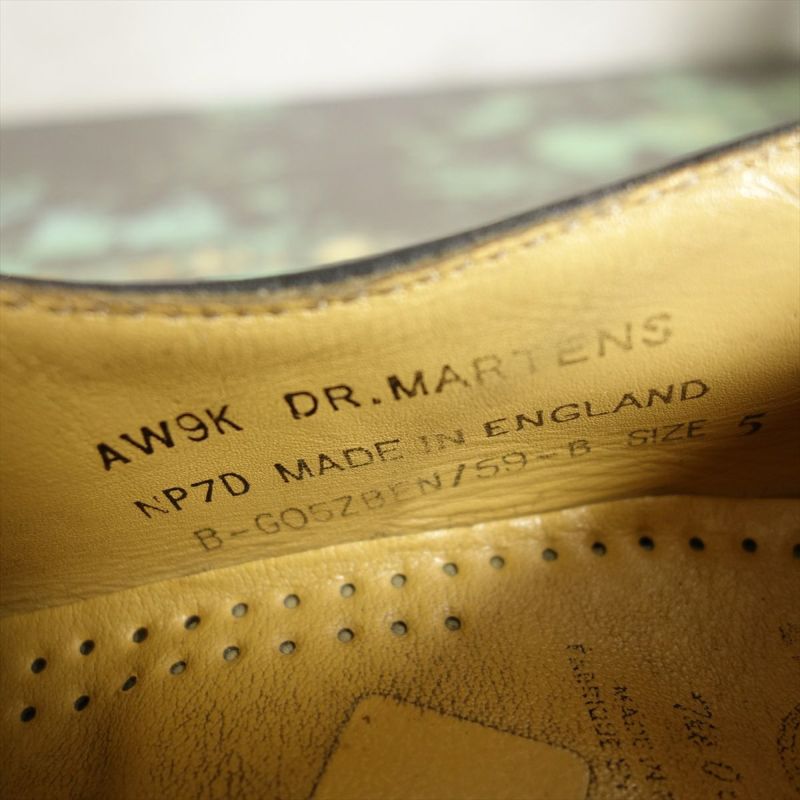 Dr.martens ４ホール MADE IN ENGLAND USED Dr.martens 英国製 4ホール レザーシューズ | Flamingo Online