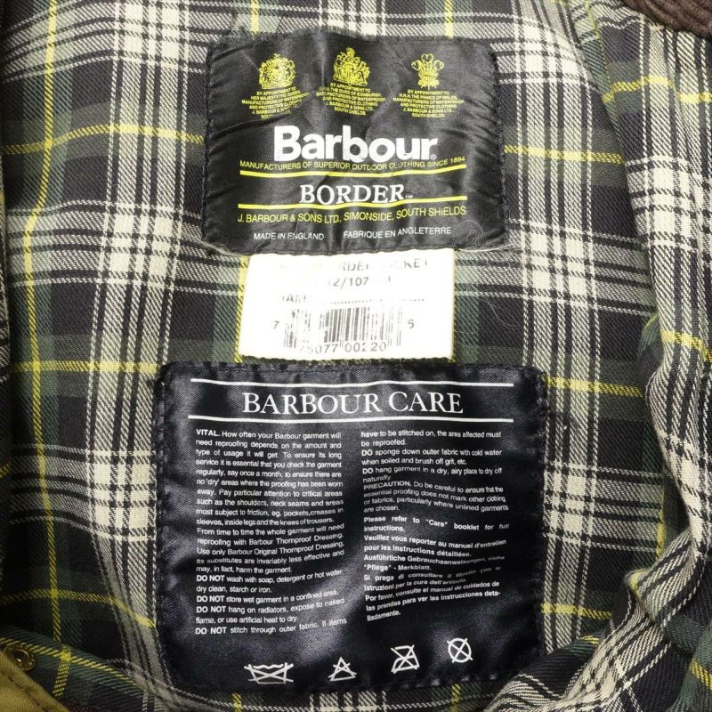 Barbour BORDER ジャケット オイル Barbour セール！Barbour Border WAX Jacket 2023年シーズン分