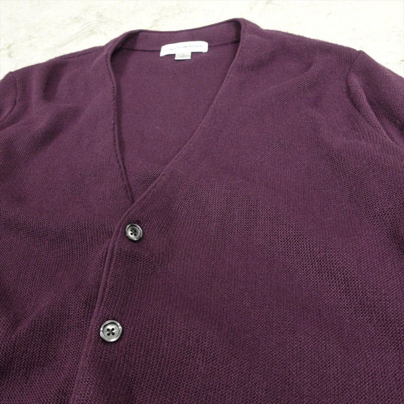 古着 cypress links 無地 スクールニットカーディガン