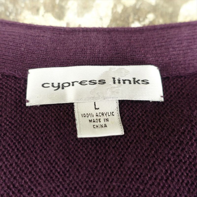 USA製 80s~90s Cypress Links アクリルニットカーディガン