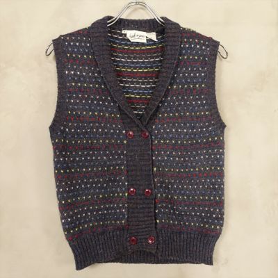 古着 SUSAN BRISTOL 花柄 ニットベスト | Flamingo Online 古着屋