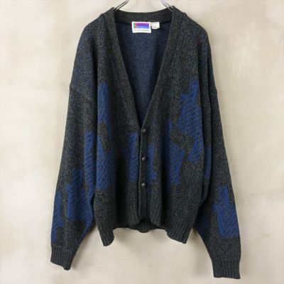 古着 sweater graphix 総柄ニットカーディガン | Flamingo Online 古着