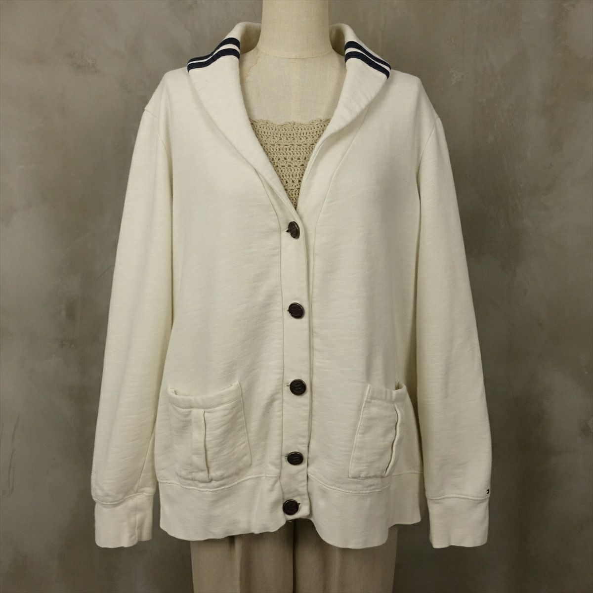 トミーヒルフィガーのスウェットカーディガン