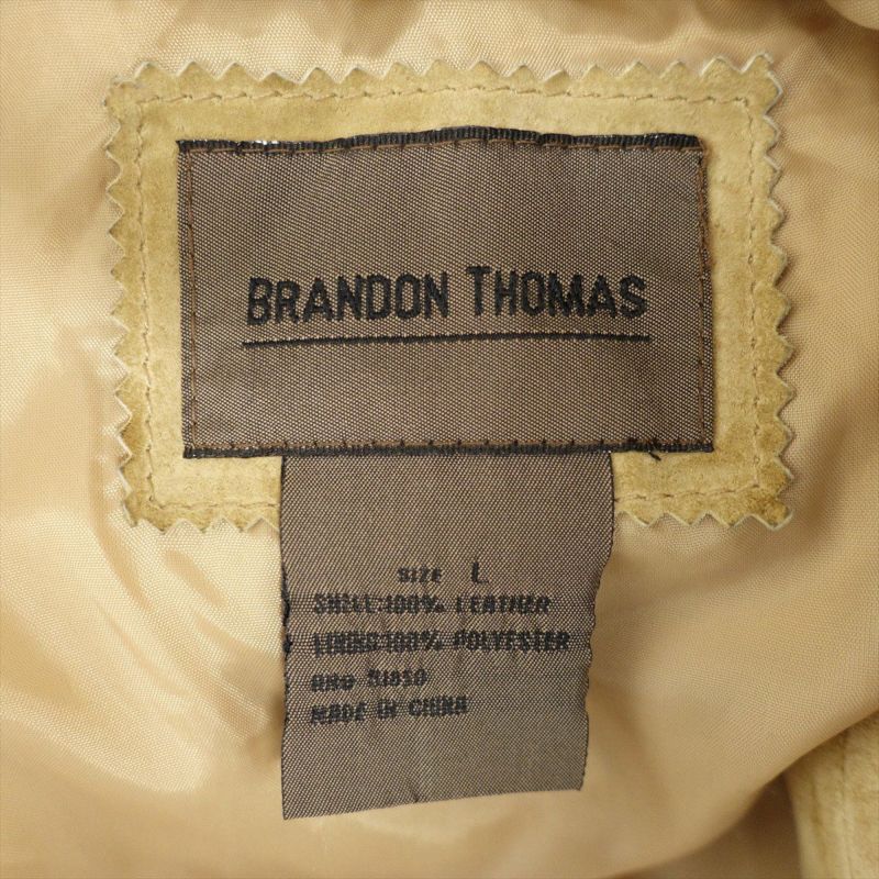 古着 BRANDON THOMAS レザー テーラードジャケット