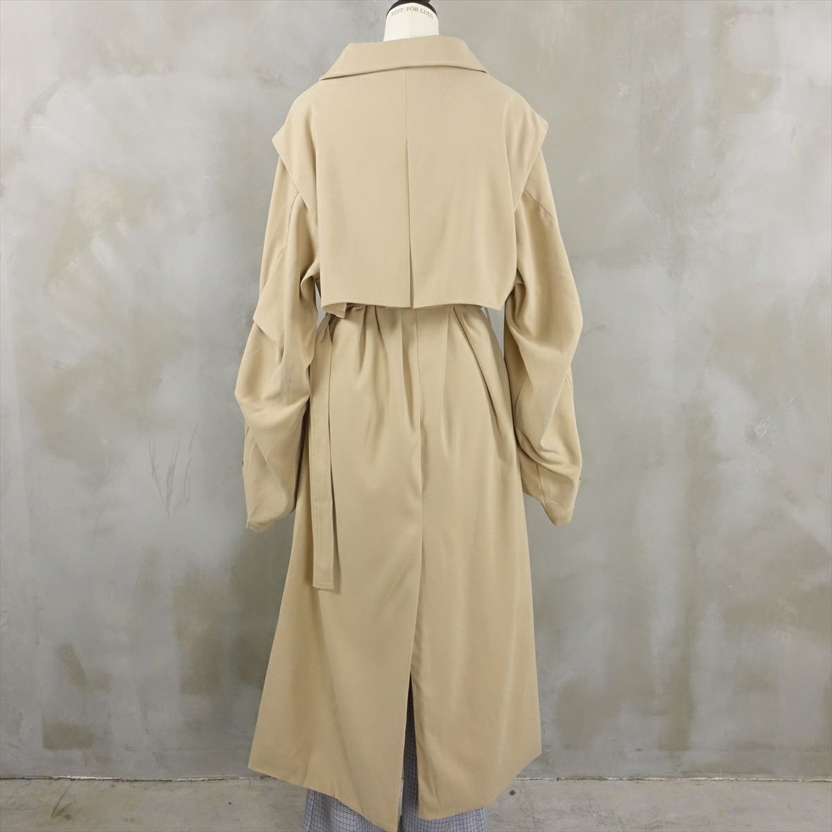 fafatt ファファット ボリュームスリーブロングコート  