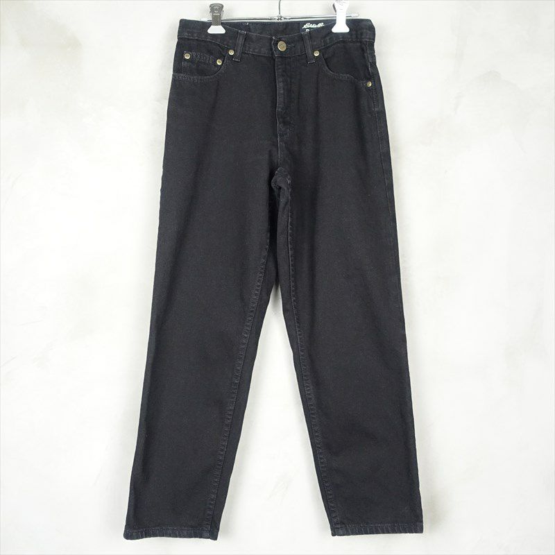 エディーバウアーのブラックデニムパンツ