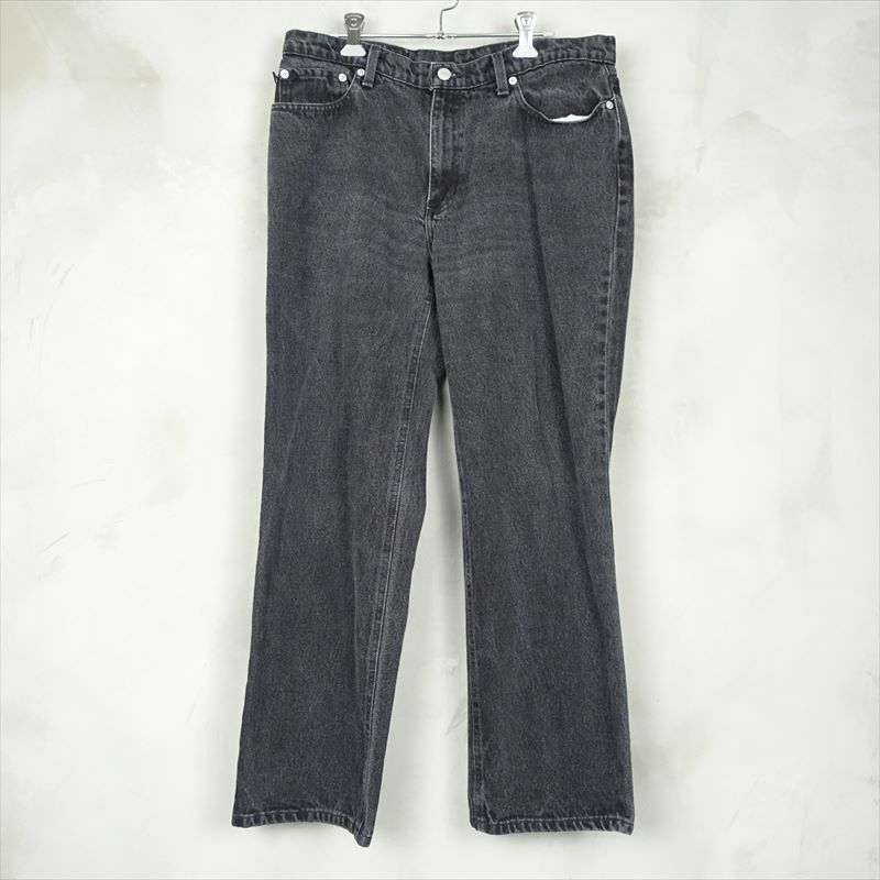 古着のラルフローレンのブラックデニムパンツ