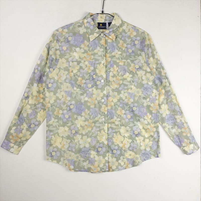 古着のシルクレーヨンシャツ