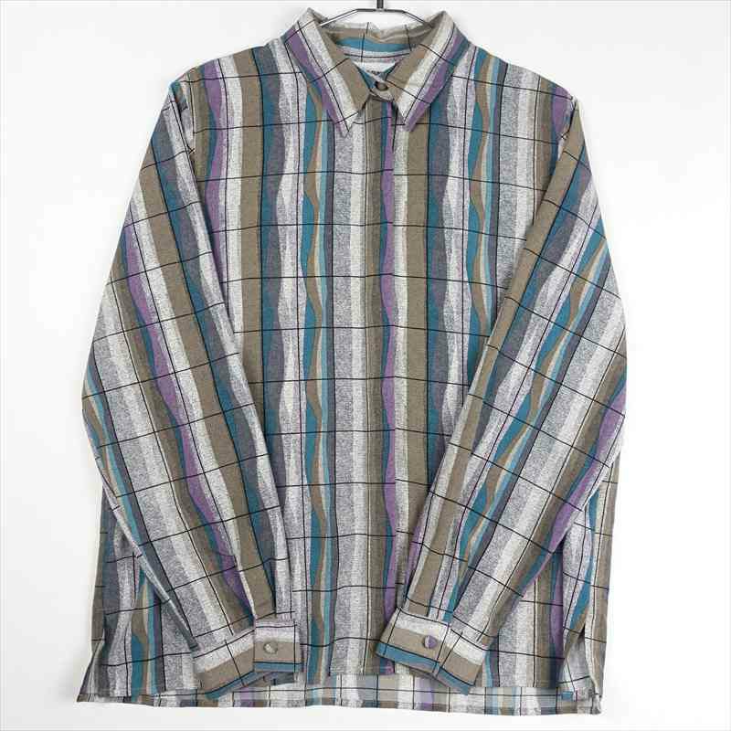 古着のシルクレーヨンシャツ