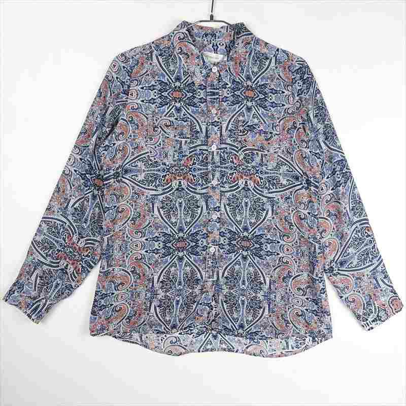 古着のシルクレーヨンシャツ