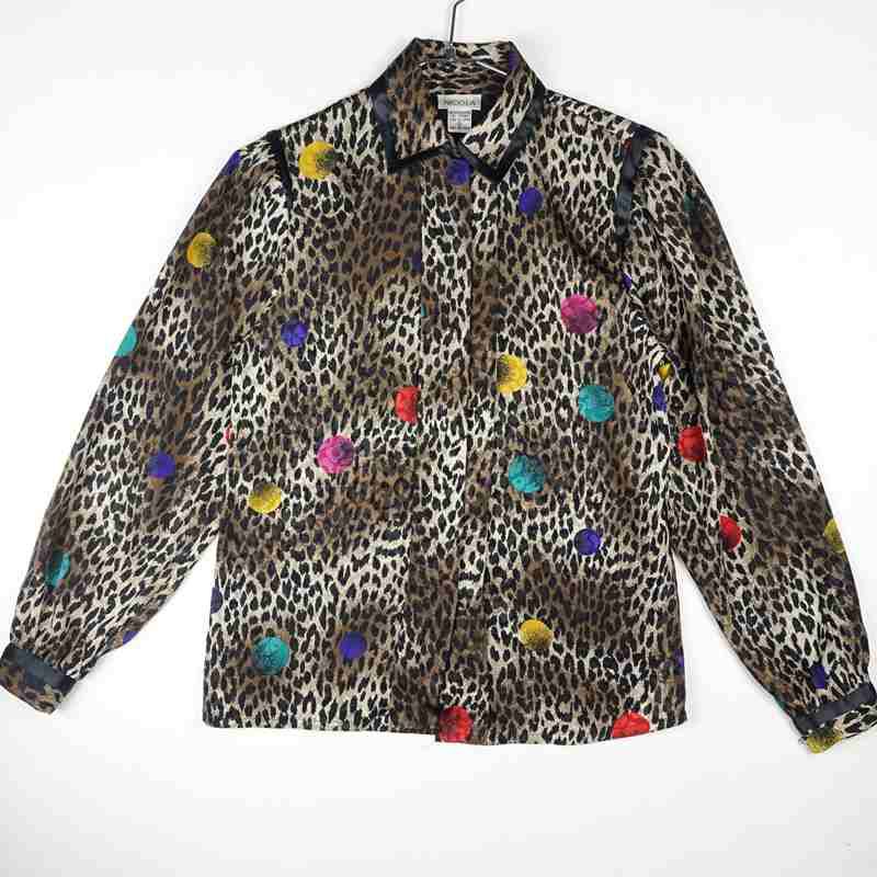 古着のシルクレーヨンシャツ