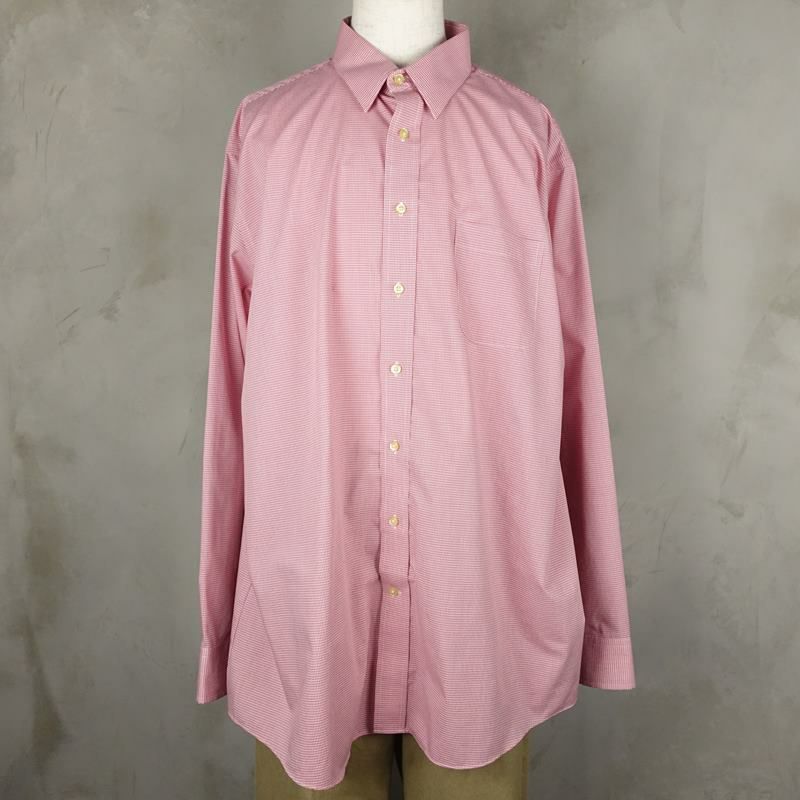 古着の長袖チェックシャツ