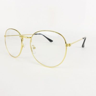 オーバル型 メタル ゴールド&ブルー サングラス | Flamingo オーバル型 メタル ゴールド&ブルー サングラス | Flamingo