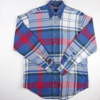 古着のチェック長袖シャツ